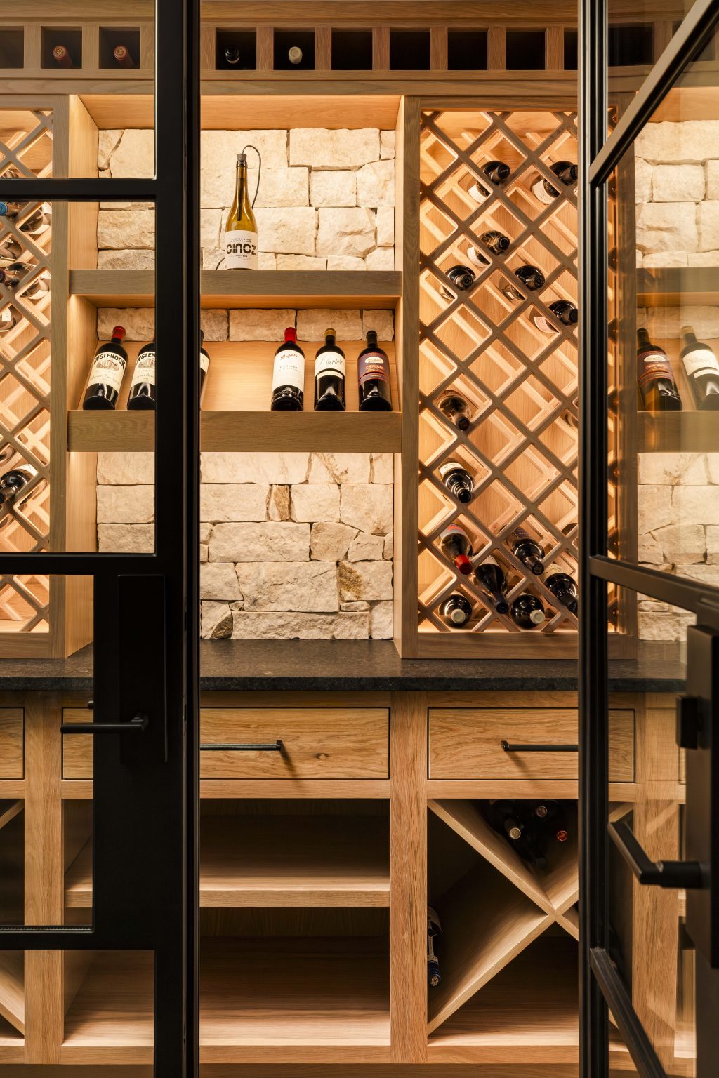 atlanta interior design photographer wine cellar