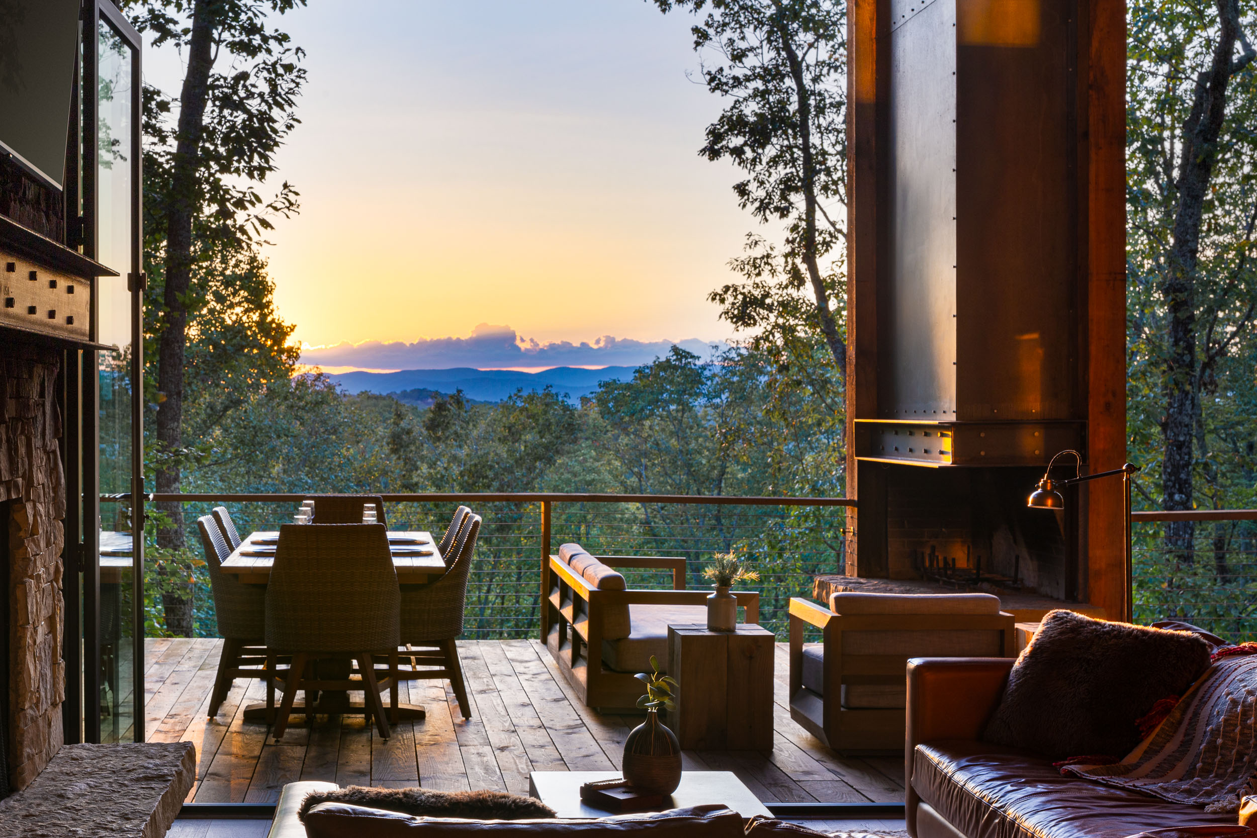 luxury cabin blue ridge architectural photography