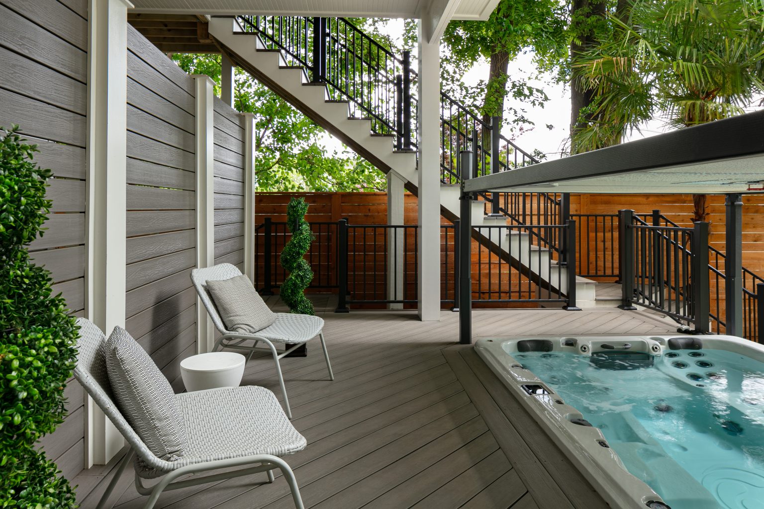 Old fourth ward residence hot tub
