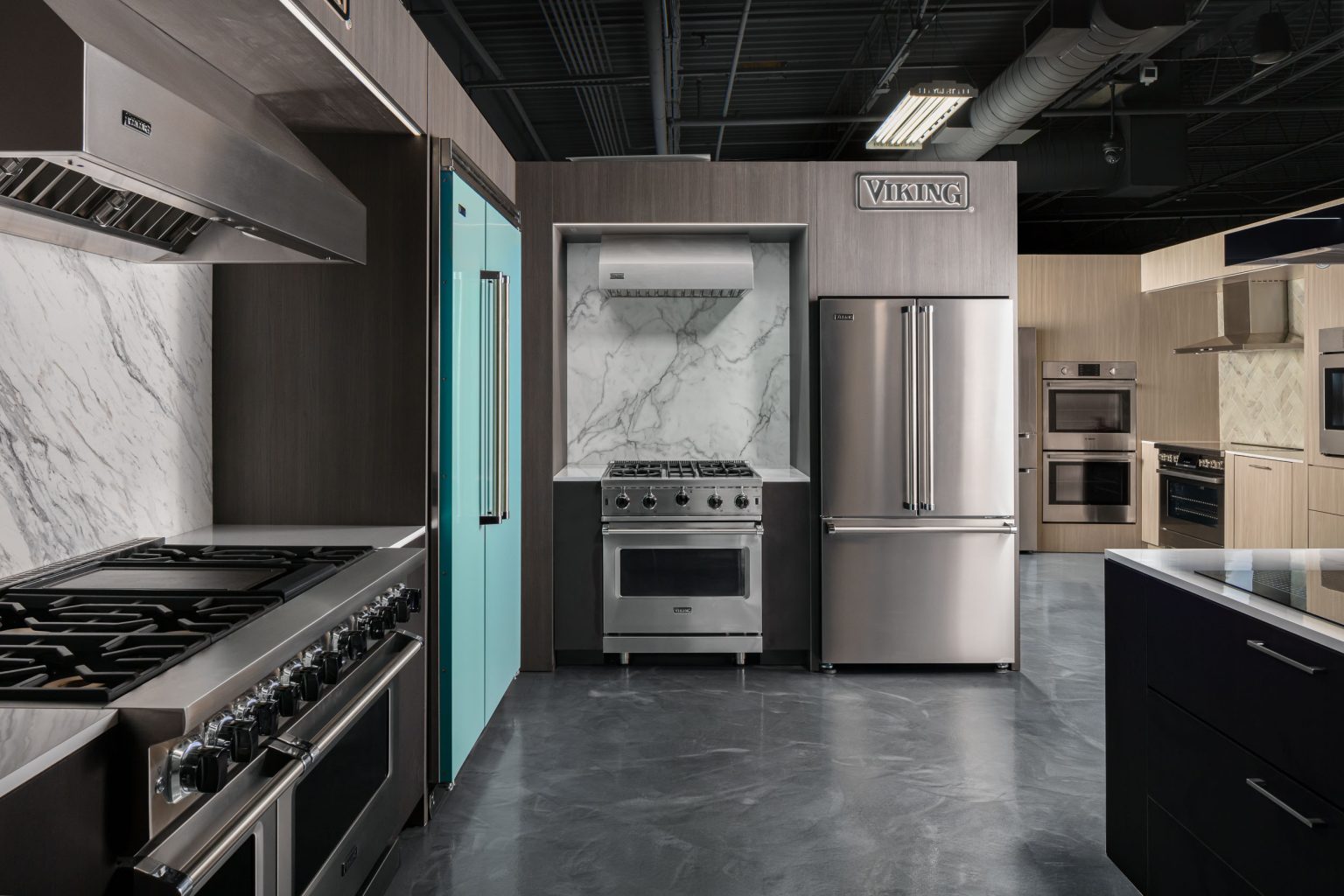 Viking appliance display sandy springs retail photography